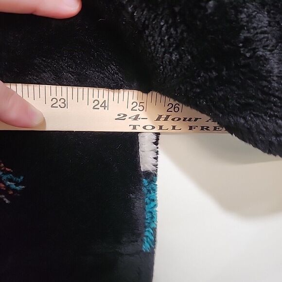 Bear Ridge Dreamcatcher Jacket Men's L Black Fleece Full Zip Native American Vin - Picture 11 of 14